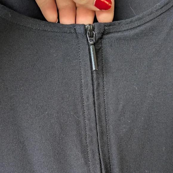 Vintage Eileen Fisher Black Zip-Up Jacket Size XL - Picture 8 of 8